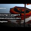 Borsa frigo in spiaggia? Il divieto di introdurre cibo è illegittimo