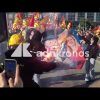 Sciopero 30 ottobre, a Napoli bruciato striscione con Meloni, Bernini e Mr Monopoly