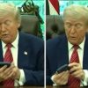 Trump e il telefono che disturba. Sorpresa, è il suo – Video