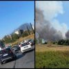 Roma, vasto incendio a Piana del Sole: fiamme vicino a Fiumicino