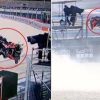 MotoGp, tragedia evitata in Ungheria: Acosta cade, la moto sfiora il cameraman