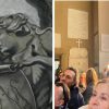 In centinaia nella basilica romana per vedere l’affresco che somiglia a Meloni
