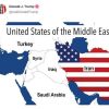 Trump e l’Iran ‘americano’, il presidente pubblica la mappa a stelle e strisce