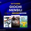 PlayStation Plus, i giochi mensili di settembre